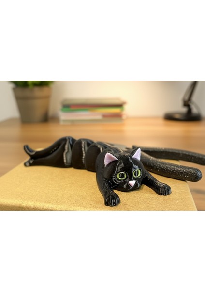 Esnek ve Sevimli Kedi Anahtarlıklar (2'li Set) - Hareketli Eklem Tasarımıyla Her Yere Uyum Sağlar! fırsatları