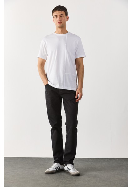 Richard Slim Fit 5 Cep Parça Boya Pantolon-Siyah fiyatları