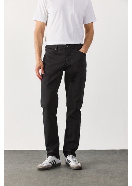 Richard Slim Fit 5 Cep Parça Boya Pantolon-Siyah fırsatları
