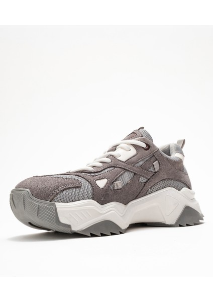 Lecce Gri Süet Kadın Spor Ayakkabı fırsatları