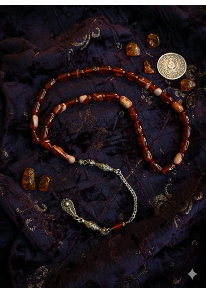 Beyzi Kesim Ateş Kehribar Tesbih – Bal Renk fiyatları