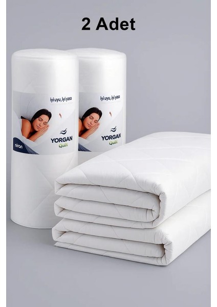 Çift Kişilik Yorgan 2 Adet 195X215 – Mikrofiber Kumaş, 200 G/m² Silikon Elyaf Dolgu