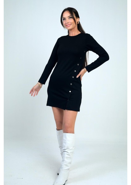 Kadın Çıtçıtlı Kısa Elbise fiyatları