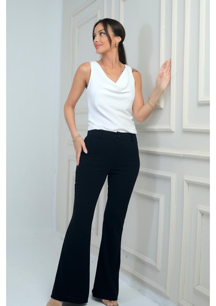 Kadın Ispanyol Paça Pantolon modelleri