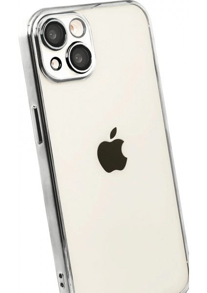 Apple iPhone 15 Lensli Silikon - Titan Gri modelleri