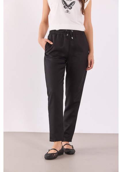 Alian Beli Lastikli Beach Pantolon(Tencel)(Tm)-Siyah fiyatları