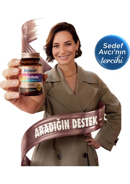MultiDaily 30 Kapsül - Multivitamin&Enerji - 13 Vitamin, 7 Mineral, Koenzim Q10, Rhodiola Ekstresi (Multi-Daily)