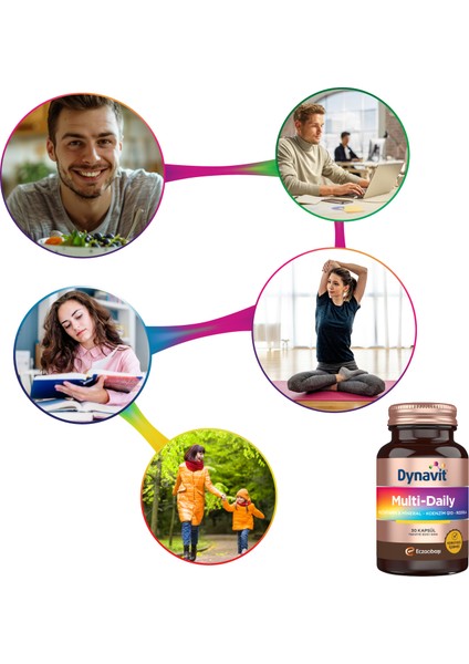 Multi-Daily 30 Kapsül - 2'li Avantaj Paketi - Koenzim Q10, Rhodiola, Multivitamin ve Multimineral fiyatları