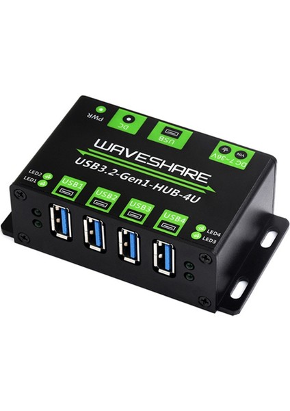 Waveshare Usb3.2 Hub 4u Genişletilmiş 4 Yollu USB 3.2gen1 Arayüzü 5gbps Endüstriyel Sınıf Hub Adaptörü Windows Macos ile Uyumlu (Yurt Dışından)