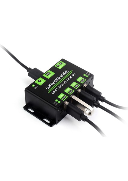 Waveshare Usb3.2 Hub 4u Genişletilmiş 4 Yollu USB 3.2gen1 Arayüzü 5gbps Endüstriyel Sınıf Hub Adaptörü Windows Macos ile Uyumlu (Yurt Dışından) fırsatları