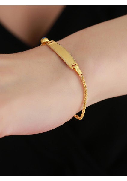 14 Ayar Altın Halat Zincirli Bebek Çocuk Künyesi fırsatları