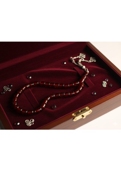 Kapsül Kesim Bal Renkli Çubuk Kehribar Tesbih