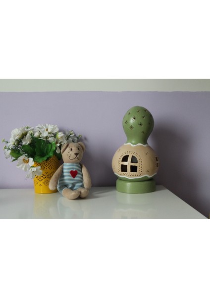 Çiğ Damlası Kabak Lamba Yeşil Çocuk ve Bebek Odası Aydınlatma