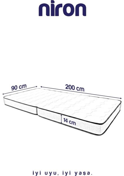 Bonbon Katlanır Yatak 90X200 – Ortopedik Sert Sünger, Katlanabilir Yer Yatağı, Yer Minderi