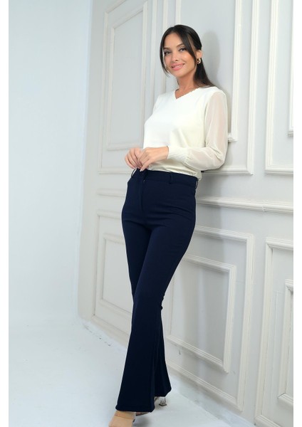 Kadın Ispanyol Paça Pantolon modelleri