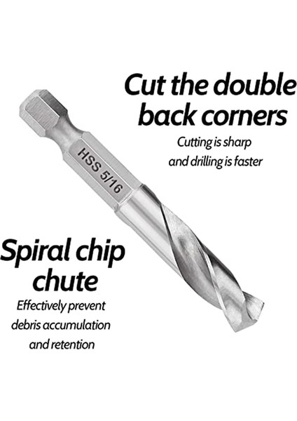 1/4 Hex Shank Matkap Bit Seti 5 Pcs Metal M2 Kısa Uzunluk Matkap Bit Çelik Için Set Hızlı Değişim Için Chuck (Yurt Dışından) fırsatları