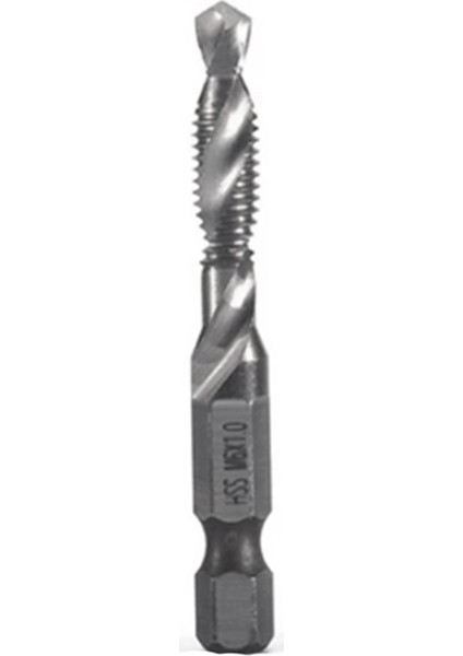 M6X1 0mm Yüksek Hızlı Çelik 4341 Titanyum Kaplama Kompozit Musluk Matkap ve Tap Entegre Makine Tapa Açık ve Pap Aracı (Yurt Dışından)