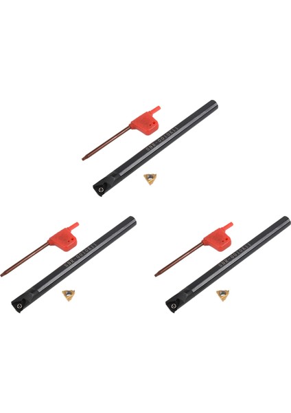 3pc SNR0010K11 Dahili Aracı Sıkıcı Tutucu + Anahtar + 11IR A60 Torna Diş Çekme Aracı Için Karbür Ekleme (Yurt Dışından)