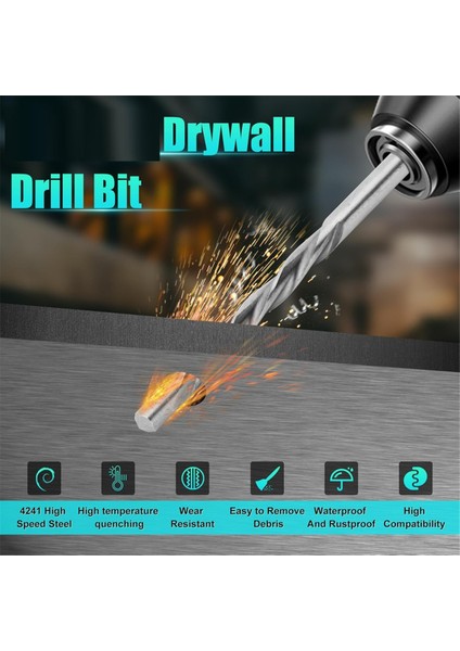 Ahşap ve Plastik Alçıpan Pilot Nokta Kesme Matkap Bitleri Için 50 Adet Alçıpan Matkap Bitleri 1/8 Inç Spiral Testereler Için (Yurt Dışından) indirimleri