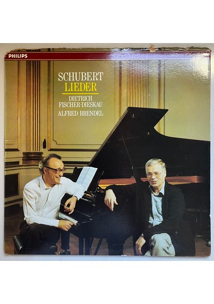Schubert Dietrich Fischer Dieskau, Alfred Brendel Songs Lieder Lp Plak (Orijinal 1983 Dönem Baskı Plak)