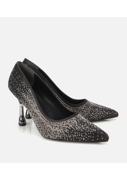 01AYH314780A100 KADIN Siyah Taşlı Ince Topuklu Stiletto fiyatları