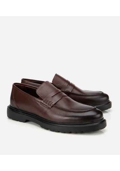02AYH311980A480 ERKEK Deri Kahverengi Yumuşak Dokulu Klasik Loafer fiyatları