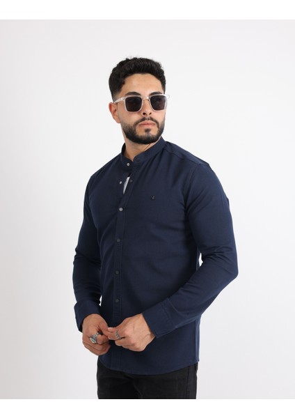 Likralı Gabardin Kot Casual Şık Erkek Gömlek fırsatları
