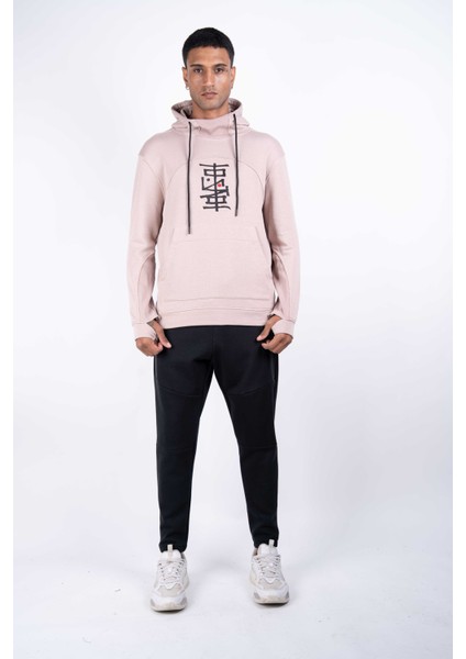 Erkek Regular Fit Kesim Detaylı Kapüşonlu Siyah Sweatshirt modelleri