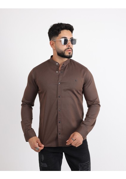 Likralı Gabardin Kot Casual Şık Erkek Gömlek fırsatları