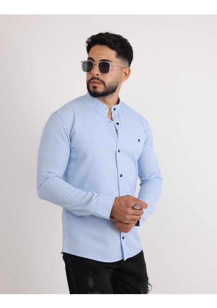 Likralı Gabardin Kot Casual Şık Erkek Gömlek fırsatları