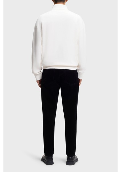 % 100 Pamuk Relaxed Fit Yarım Fermuarlı Dik Yaka Sweat Erkek Sweat 50525881 102 modelleri