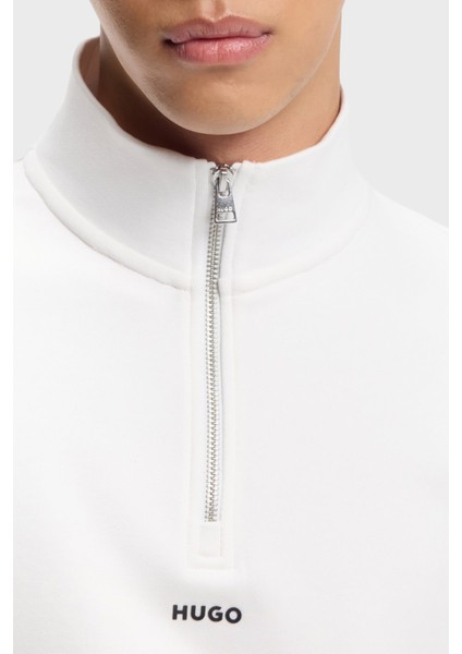 % 100 Pamuk Relaxed Fit Yarım Fermuarlı Dik Yaka Sweat Erkek Sweat 50525881 102 fırsatları