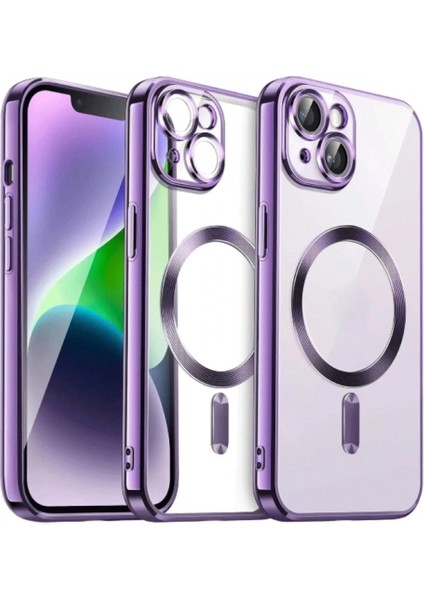 iPhone 15 Kılıf Kross Magneticsafe Kapak - Mor