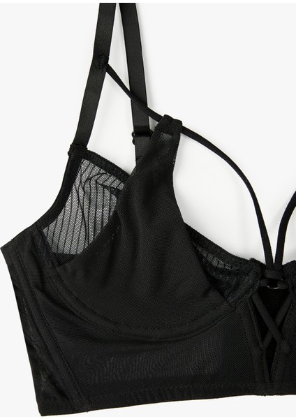 Rahat Kalıp Tül Detaylı Dolgusuz Balenli Sütyen fiyatları