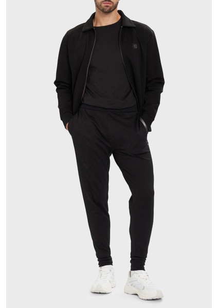 Pamuklu Relaxed Fit Ceket Yaka Logolu Fermuarlı Sweat Erkek Sweat 50543881 001 fiyatları