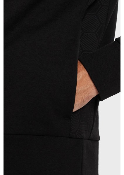 Pamuklu Relaxed Fit Ceket Yaka Logolu Fermuarlı Sweat Erkek Sweat 50543881 001 indirimleri