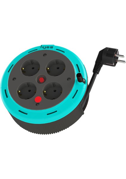 BY15-100T 3X1MM 5m Kablolu 4 Priz Termal Sigortalı Seyyar Kablo Makarası modelleri