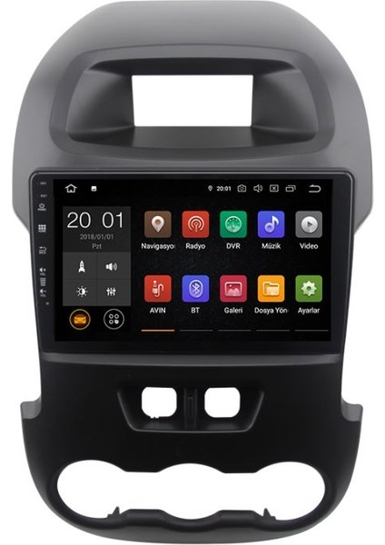 7738 Ford Ranger 2013 2015 Multimedya Navigasyon Double