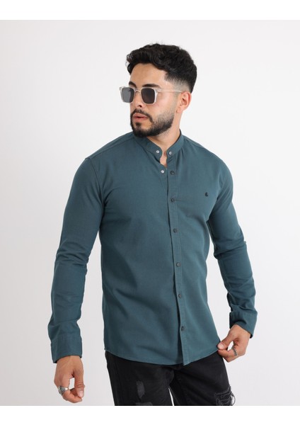 Likralı Gabardin Kot Casual Şık Erkek Gömlek fiyatları