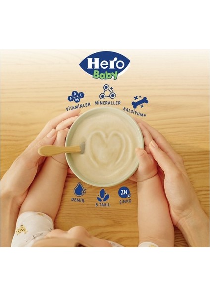 Hero Baby Sütlü 8 Tahıllı Peynirli Pekmezli Kaşık Mama 200 gr fiyatları