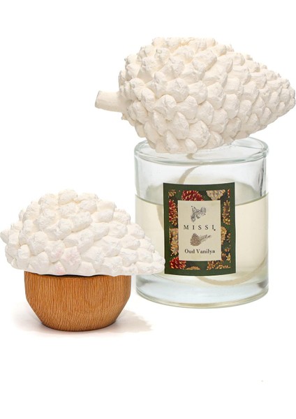 Yılbaşı 200 ml Kozalak Seramik Taşlı Oud Vanilya Oda Kokusu fiyatları