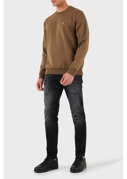 Pamuk Karışımlı Regular Fit Bisiklet Yaka Sweat Erkek Sweat 50520302 217 fiyatları