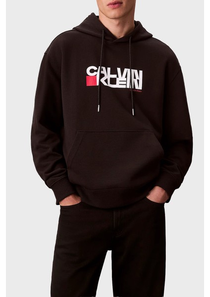 Pamuklu Regular Fit Kapüşonlu Logolu Sweat LV04RD258GUB1 Erkek Sweat LV04RD258G Ub1