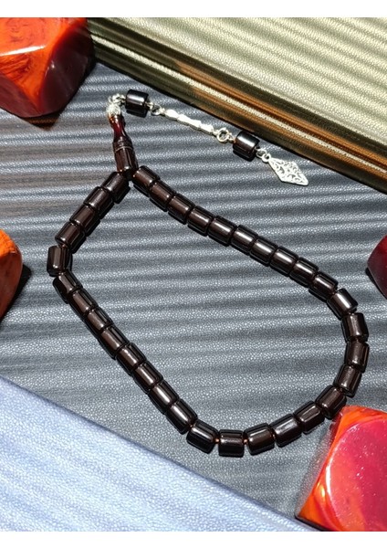 Siyah Çubuk Kehribar Tesbih Kapsül Kesim fiyatları