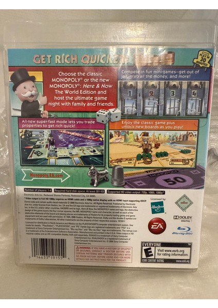 Ps3 Monopoly 1-4 Kişiye Kadar Oynanabilen Efsane Aile Oyunu fiyatları