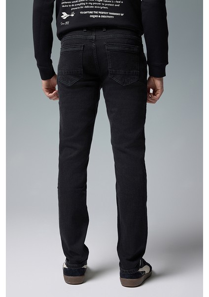 Edward Black Slim Straight Jean Pantolon-Black indirimleri
