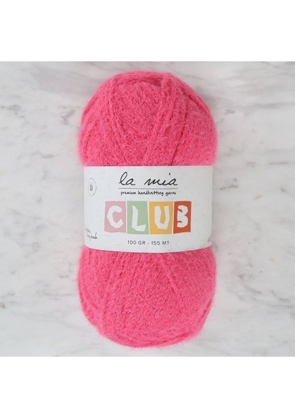 La Mia Club Koyu Pembe El Örgü Ipi - 609