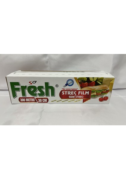 x 4 Kutu Streç Film - Gıda Streci ( 300 M - 30 cm ) fiyatları