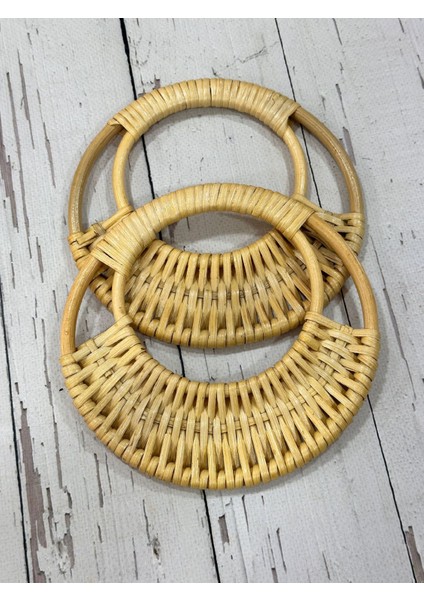 Gerçek Bambu Çanta Sapı Ay Model 1 Çift