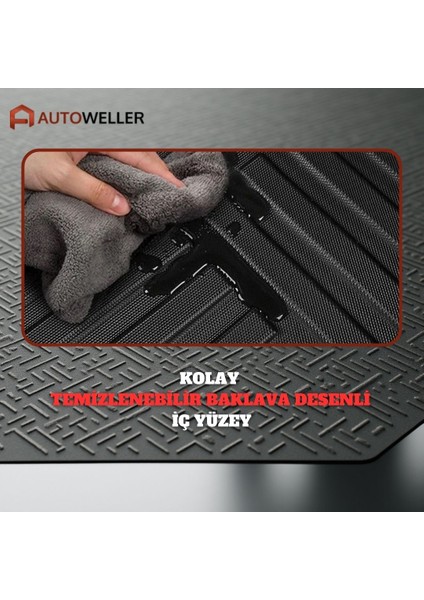 Sedan T10F 2025 ve Sonrası Uyumlu 4d Havuzlu Oto Paspas